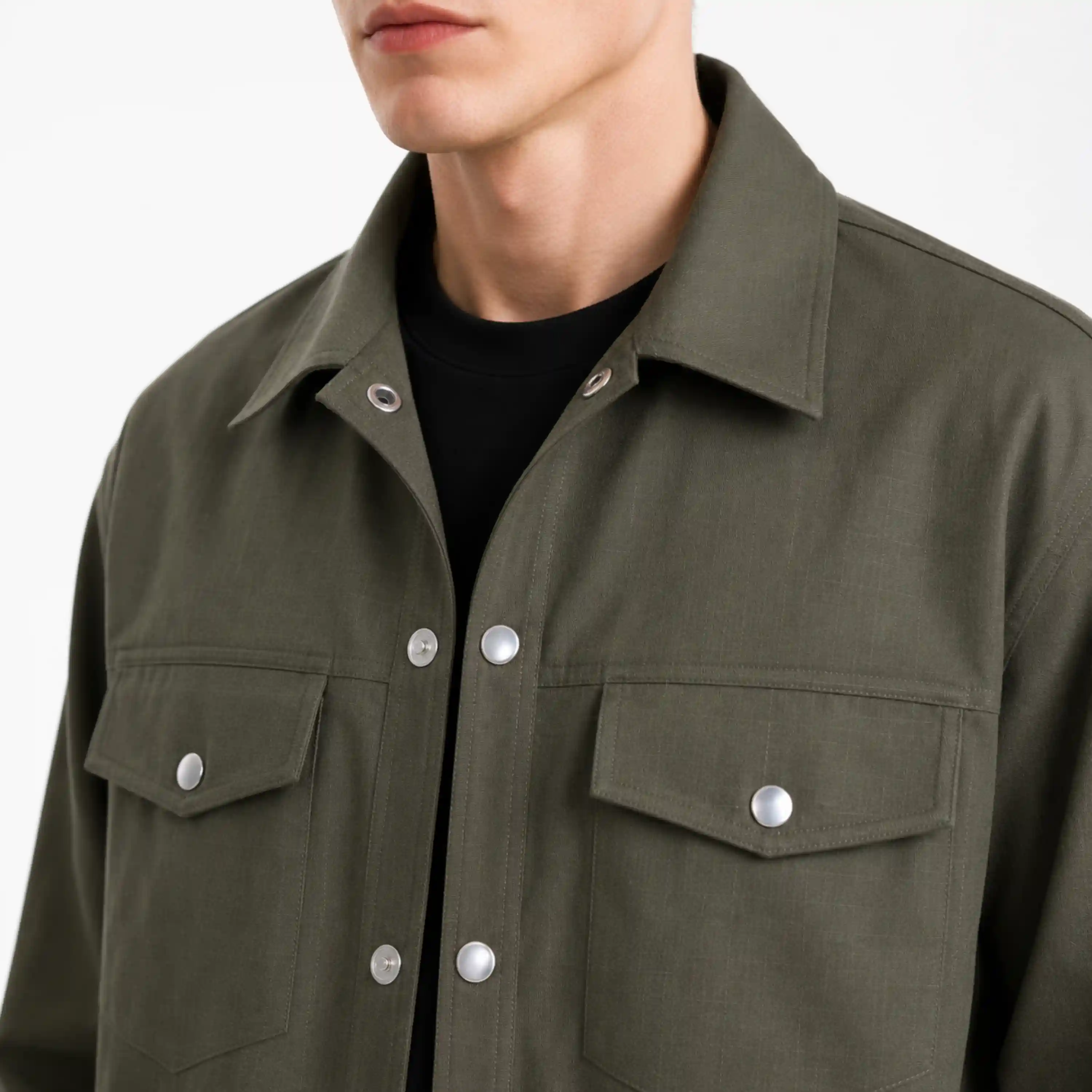 Sage Utility Shacket — alternate view